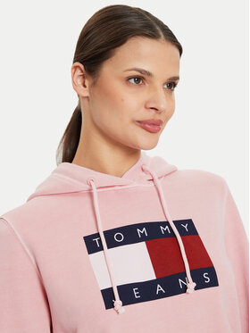 Tommy Jeans Jopa Flag DW0DW18654 Roza Regular Fit