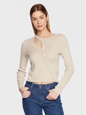 Calvin Klein Jeans Calvin Klein Jeans Kardigán J20J220707 Béžová Regular Fit