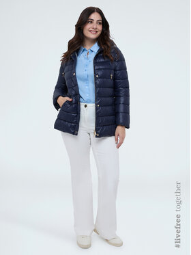 Fiorella Rubino Fiorella Rubino Kurtka puchowa F032T001463N034 Niebieski Slim Fit