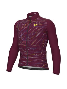 Alé Cycling Alé Cycling Bluza Solid Byte Bordowy Regular Fit