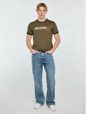 BIG STAR BIG STAR T-Shirt SUMMET_303_150 Zielony Basic Fit