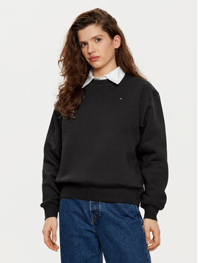 Tommy Hilfiger Tommy Hilfiger Sweatshirt WW0WW41246 Schwarz Relaxed Fit