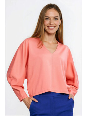NIFE NIFE Halenka B214 Korálová Oversize