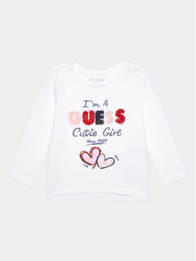 Guess Guess T-Shirt K3YI23 K6YW3 Bílá Regular Fit