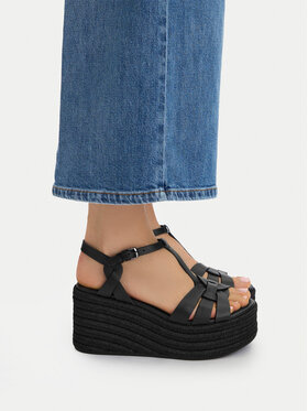 Badura Badura Espadrilles EO-AMARI-LT0228-26-805 Fekete