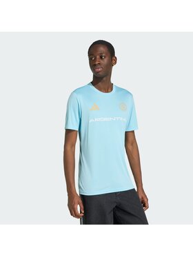 adidas adidas Koszulka techniczna 168847 Niebieski jasny Regular Fit