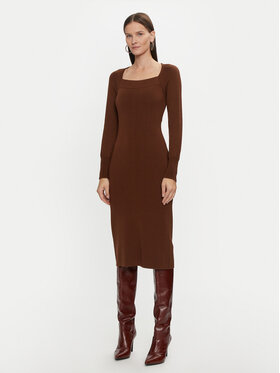 Luisa Spagnoli Luisa Spagnoli Rochie tricotată Mandola 58510 Maro Regular Fit