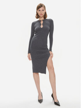 PINKO Pinko Kötött ruha 101845 A15S Szürke Slim Fit