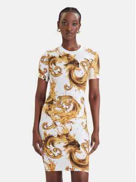 Versace Jeans Couture Versace Jeans Couture Haljina za svaki dan 80HAO939 JS553 Bijela Slim Fit