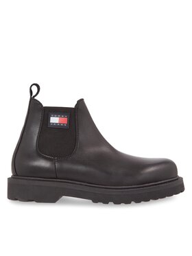 Tommy Jeans Tommy Jeans Μποτίνια Tjm Napa Leather EM0EM01254 Μαύρο