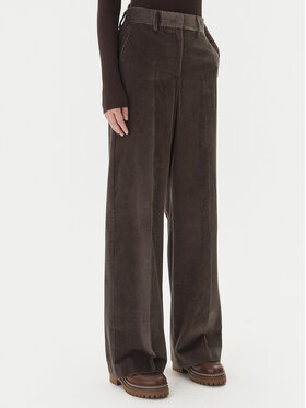 Weekend Max Mara Weekend Max Mara Штани з тканини Tania 2525136092 Коричневий Wide Leg