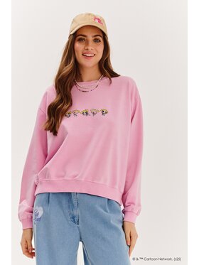 NAOKO NAOKO Mikina Bubbles in Bloom Růžová Regular Fit