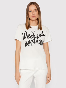 Weekend Max Mara Weekend Max Mara T-shirt Suvi 59710527 Bijela Regular Fit