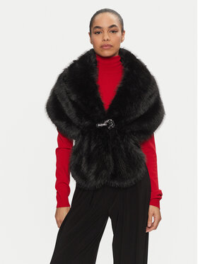 Joseph Ribkoff Joseph Ribkoff Aжурна връхна туника 233796F24 Черен Regular Fit