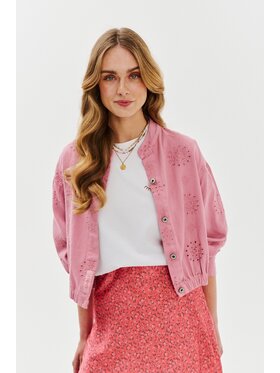 NAOKO NAOKO Prechodná bunda Cotton Candy Ružová Regular Fit