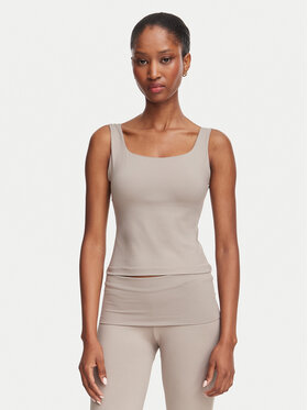 Guess Guess Top V6YP18 K4788 Bej închis Slim Fit