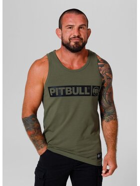 PITBULL PITBULL Tank top Tank Zielony Regular Fit