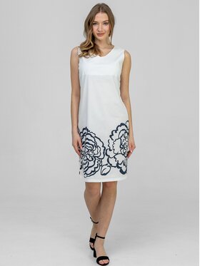 Perso Perso Letné šaty RBE266260F Biela Regular Fit