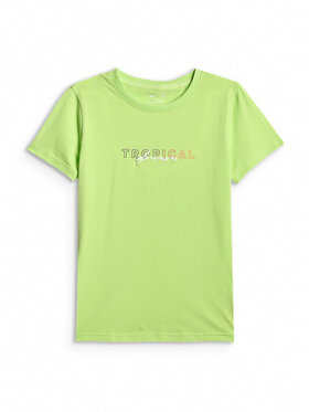 4F 4F T-Shirt BEACHWEAR Żółty jasny Slim Fit