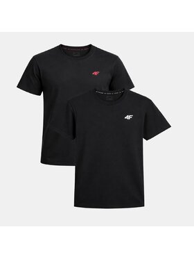 4F 4F T-Shirt Z-TTSHM3341-2 Czarny Regular Fit