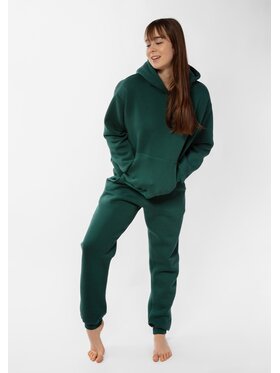 DKaren Sport DKaren Sport Komplet bluza i spodnie materiałowe Randi Zielony Classic Fit