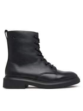 Calvin Klein Calvin Klein Gležnjarji Sporty Boot Lace Up Lth HW0HW03188 Črna