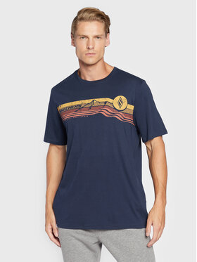 Skechers Skechers Tricou Big Adventure MTS334 Bleumarin Regular Fit