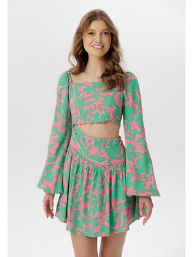 LAURELLA LAURELLA Sukienka codzienna 4SS216 Zielony Regular Fit