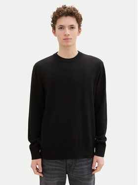 Tom Tailor Denim Tom Tailor Denim Pullover 1042509 Schwarz Regular Fit