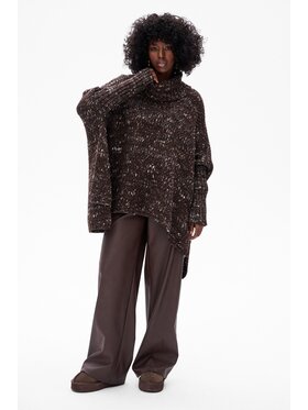 blue shadow blue shadow Sweter Tris Brązowy Regular Fit