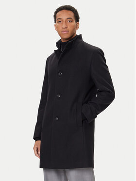 HUGO HUGO Cappotto di lana Mintrax2541 50546551 Nero Regular Fit