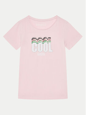 Guess Guess T-shirt K5RI17 K6YW4 Ružičasta Regular Fit
