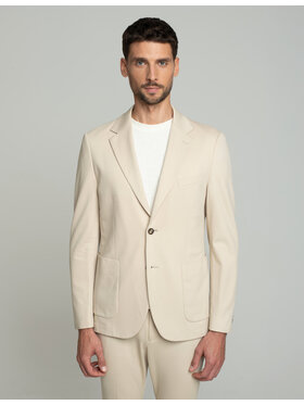Borgio Borgio Marynarka cintano Beżowy Slim Fit