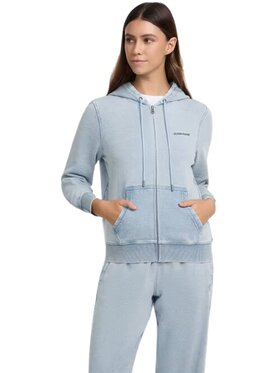 Guess Active Guess Active Bluza Maglia gj zip hood reg mini Niebieski Regular Fit
