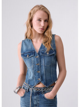 Liu Jo Liu Jo Gilet UF6195D485479109 Azzurro chiaro Regular Fit