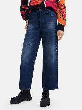 Desigual Desigual Τζιν Aimar 24WWDD18 Σκούρο μπλε Wide Leg