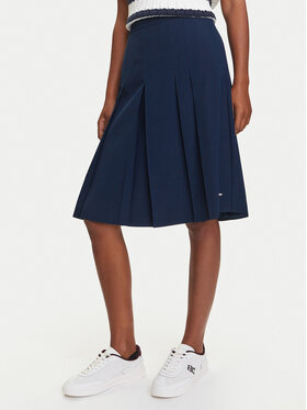 Tommy Hilfiger Tommy Hilfiger Спідниця в складку WW0WW46796 Cиній Regular Fit