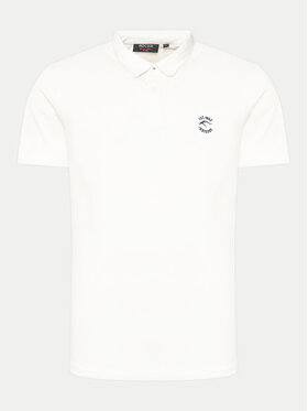 INDICODE INDICODE Tricou polo Kigan 41-039 Alb Regular Fit