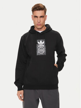 adidas adidas Majica dugih rukava Camo Label IZ2513 Crna Regular Fit