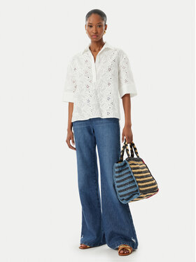 LOLA CASADEMUNT LOLA CASADEMUNT Блуза LS2615055 Бял Relaxed Fit
