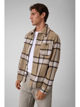 Guess Guess Koszula 185271 Brązowy Classic Fit