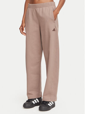 adidas adidas Pantaloni da tuta Small Logo KV9838 Beige scuro Barrel Fit
