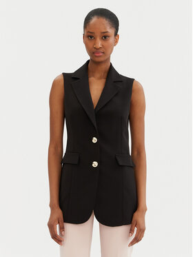 Rinascimento Rinascimento Vestă elegantă CFC0122763003 Negru Regular Fit