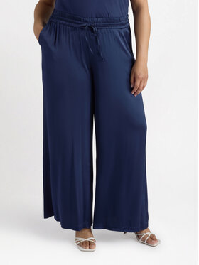 Fiorella Rubino Fiorella Rubino Pantaloni di tessuto P092L002268N024 Blu Over Fit