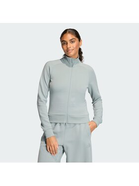 adidas adidas Bluza SOFT LUX SLIM Zielony Slim Fit
