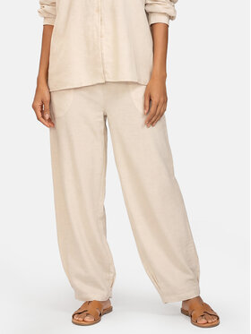 Feba Feba Pantaloni di tessuto F250 Beige Comfort Fit