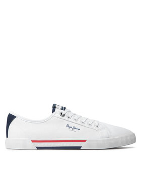 Pepe Jeans Pepe Jeans Πάνινα παπούτσια Brady Basic PMS30816 Λευκό