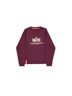 Alpha Industries Alpha Industries Bluza Basic Big Logo Sweatshirt Czerwony Regular Fit
