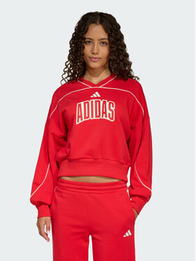 adidas adidas Bluza STADIUM Czerwony Loose Fit