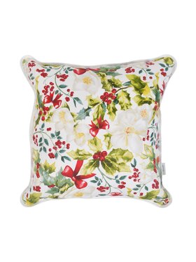Roseberry Home Roseberry Home Poszewka dekoracyjna Very Holly Christmas Czerwony